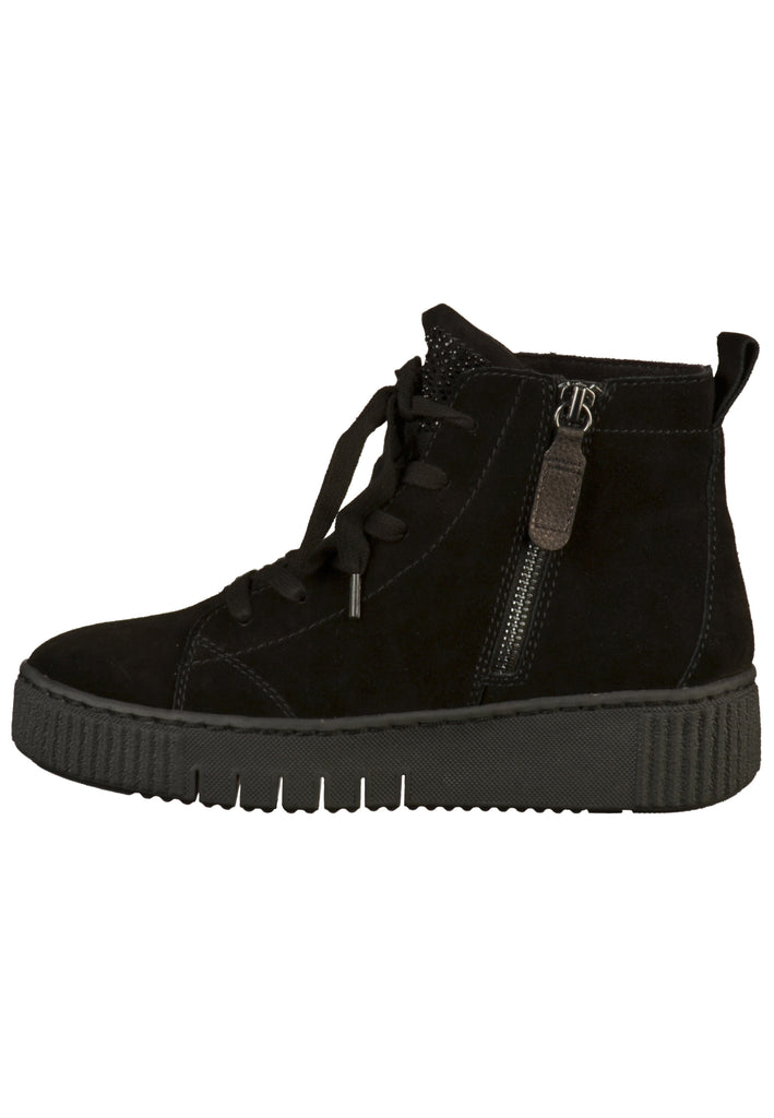 Tamaris Stiefelette Leder/Textil Schwarz - surf4shoes