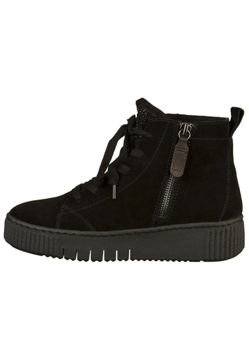 Tamaris Stiefelette Leder/Textil Schwarz - surf4shoes