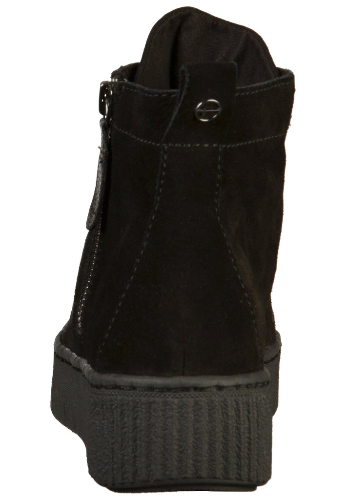 Tamaris Stiefelette Leder/Textil Schwarz - surf4shoes