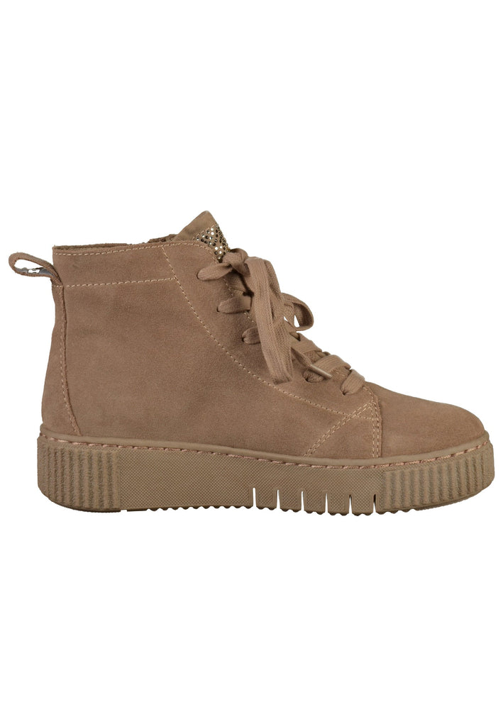 Tamaris Stiefelette Leder/Textil Braun - surf4shoes