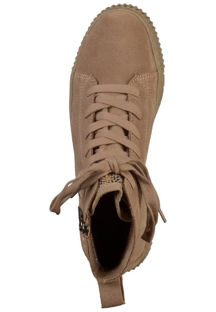 Tamaris Stiefelette Leder/Textil Braun - surf4shoes