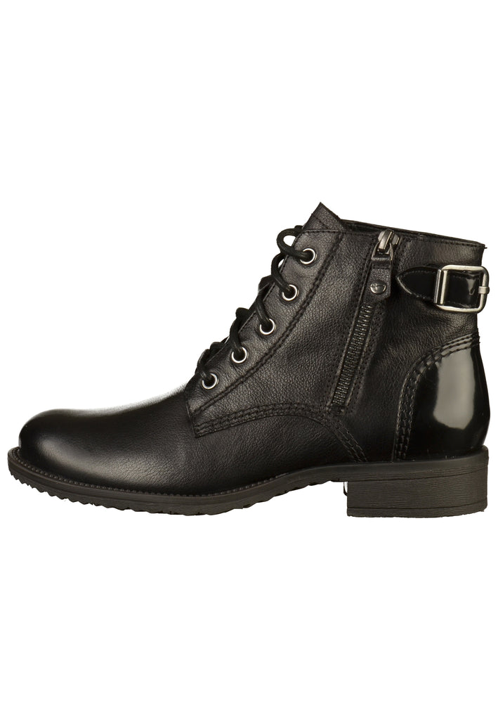 Tamaris Stiefelette Leder/Textil Schwarz - surf4shoes