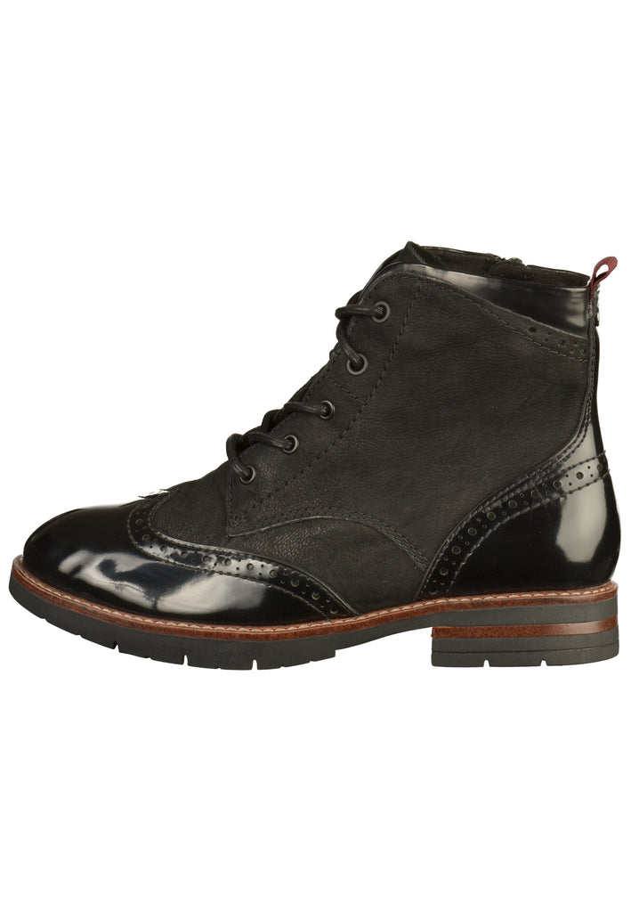Tamaris Stiefelette Leder Schwarz - surf4shoes