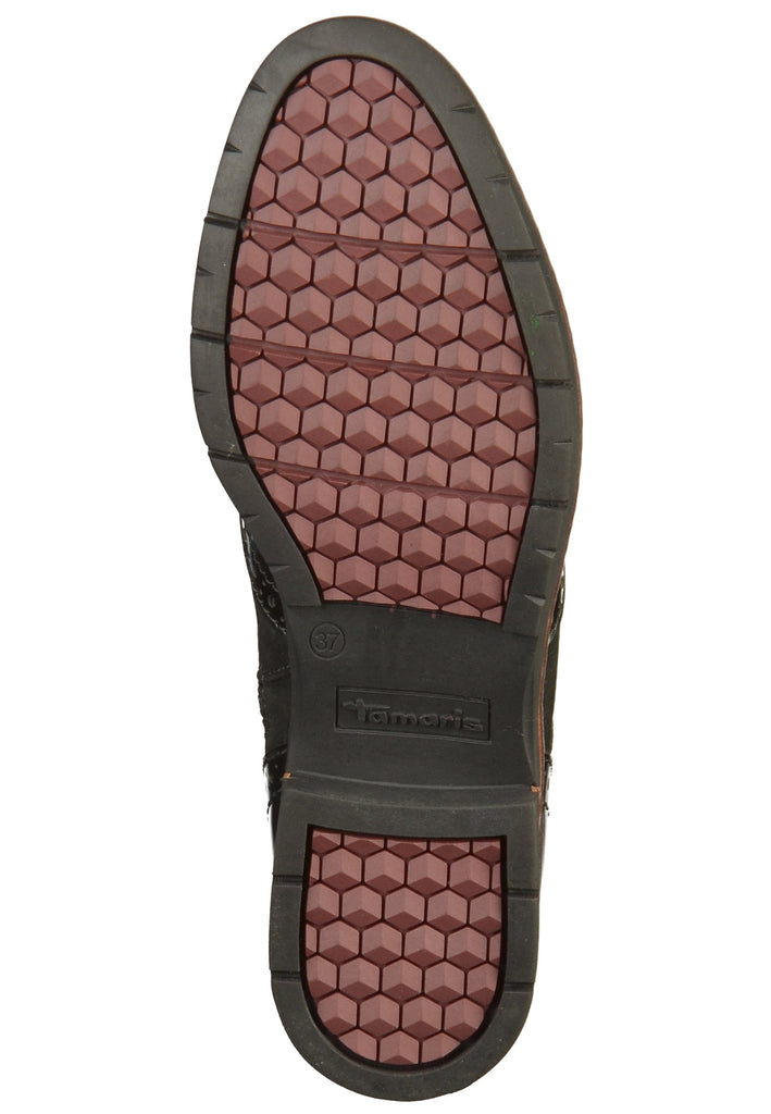 Tamaris Stiefelette Leder Schwarz - surf4shoes