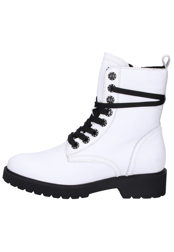Tamaris Stiefelette Leder Weiß - surf4shoes