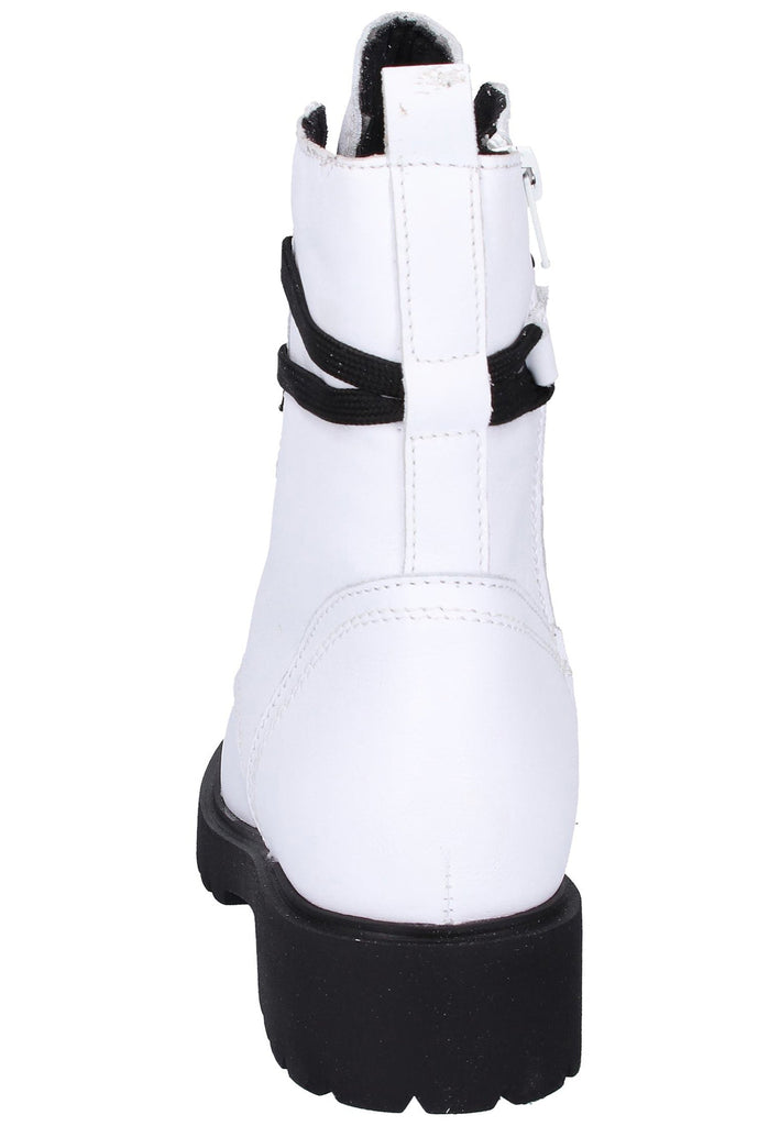 Tamaris Stiefelette Leder Weiß - surf4shoes
