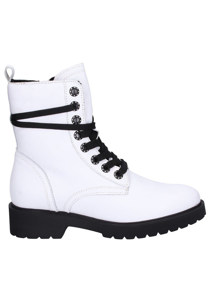 Tamaris Stiefelette Leder Weiß - surf4shoes