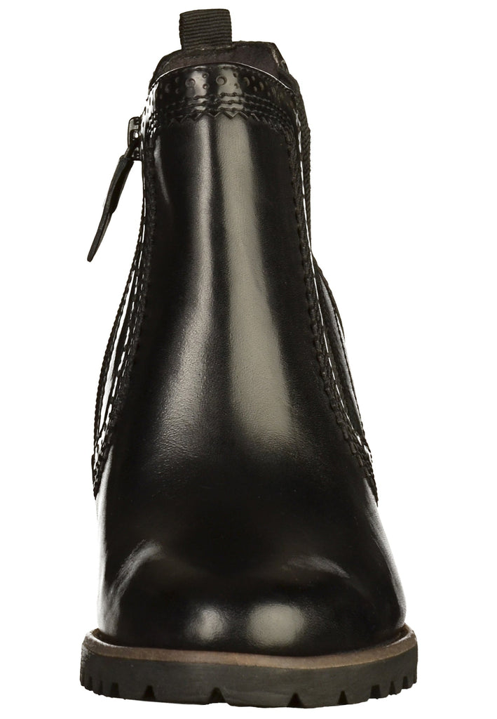 Tamaris Stiefelette Leder Schwarz - surf4shoes