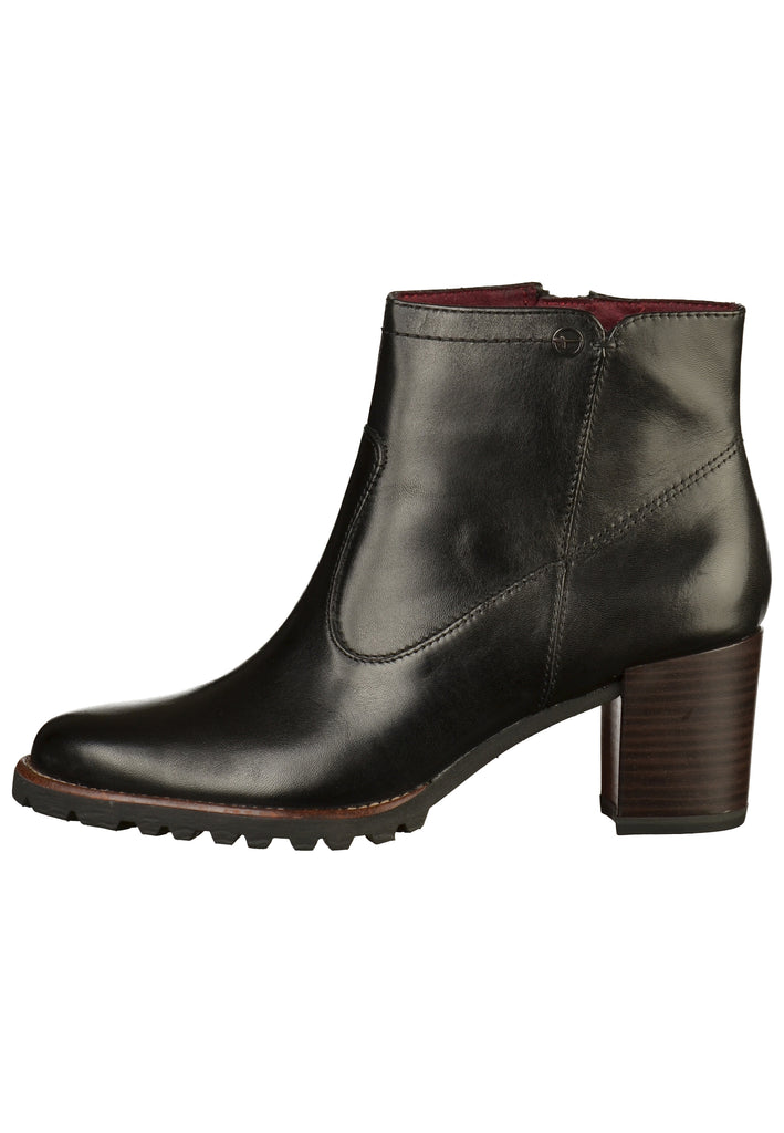 Tamaris Stiefelette Leder Schwarz - surf4shoes