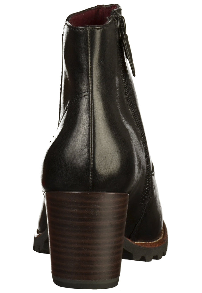 Tamaris Stiefelette Leder Schwarz - surf4shoes