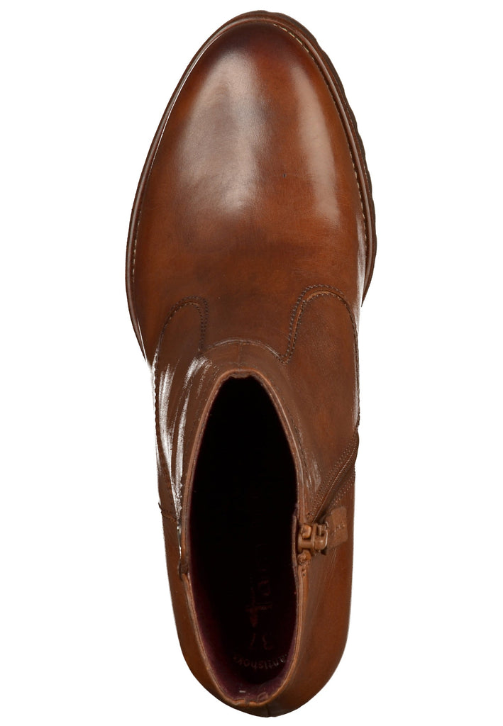 Tamaris Stiefelette Leder Braun - surf4shoes