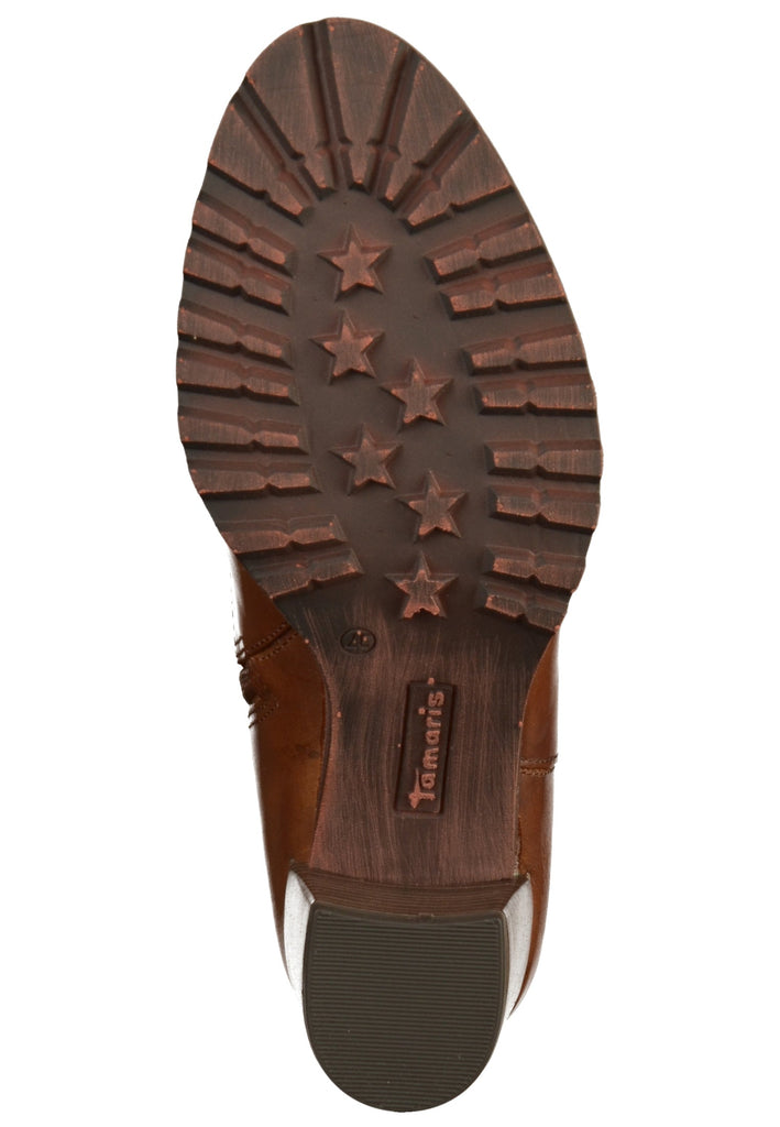 Tamaris Stiefelette Leder Braun - surf4shoes