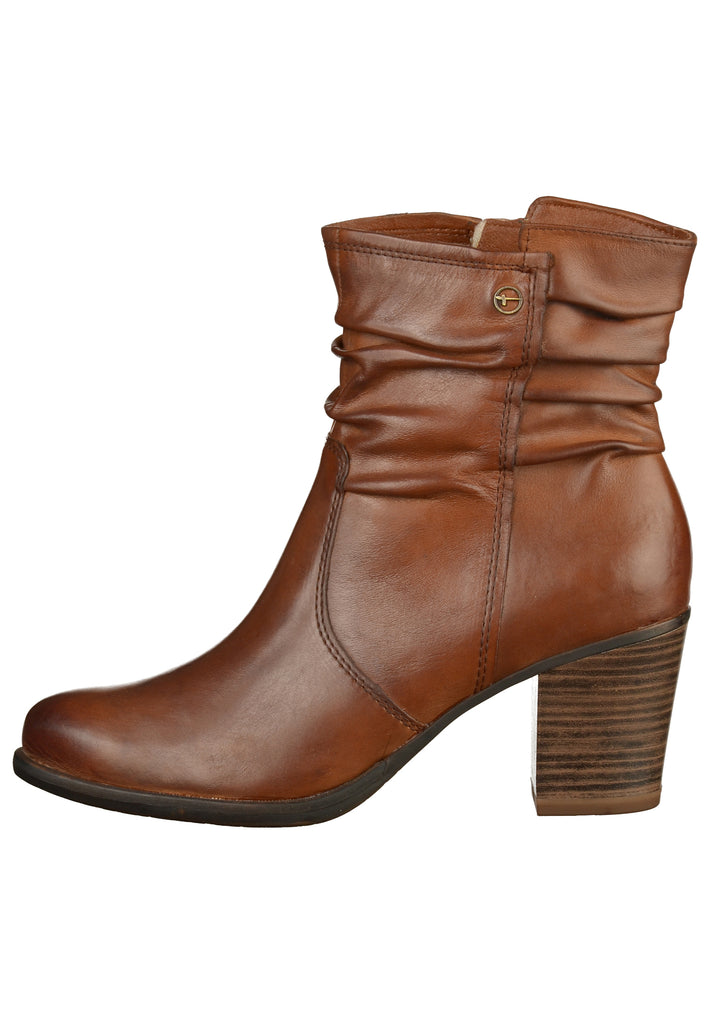 Tamaris Stiefelette Leder Nussbraun - surf4shoes