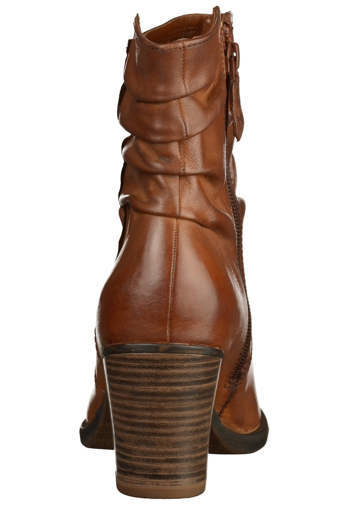 Tamaris Stiefelette Leder Nussbraun - surf4shoes