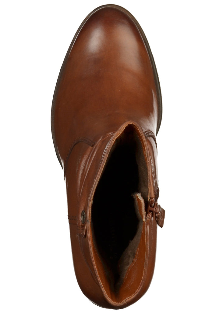 Tamaris Stiefelette Leder Nussbraun - surf4shoes