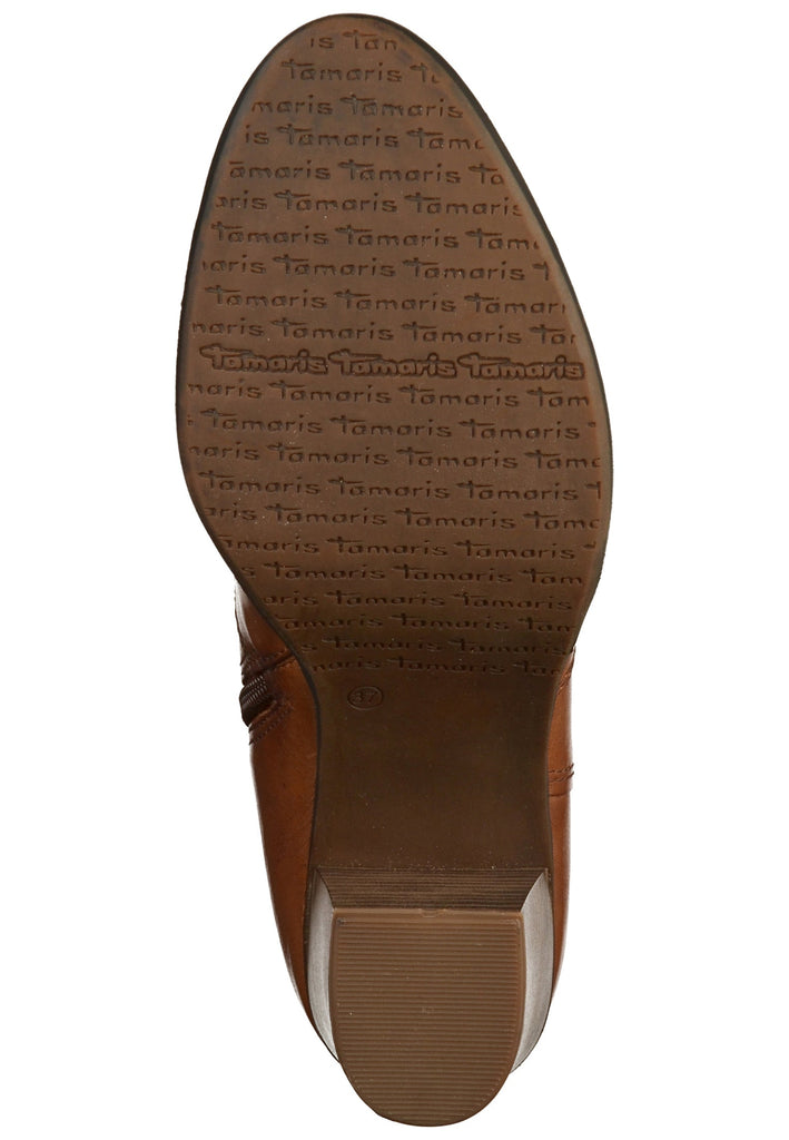 Tamaris Stiefelette Leder Nussbraun - surf4shoes