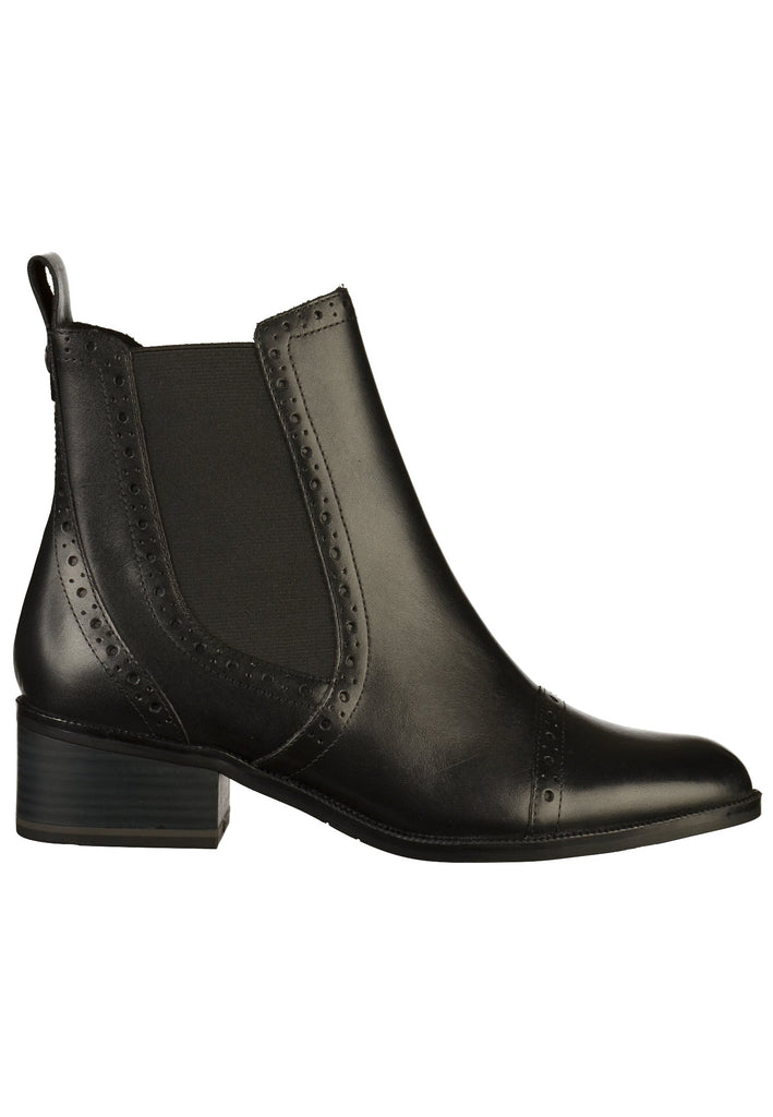 Tamaris Stiefelette Leder Schwarz - surf4shoes