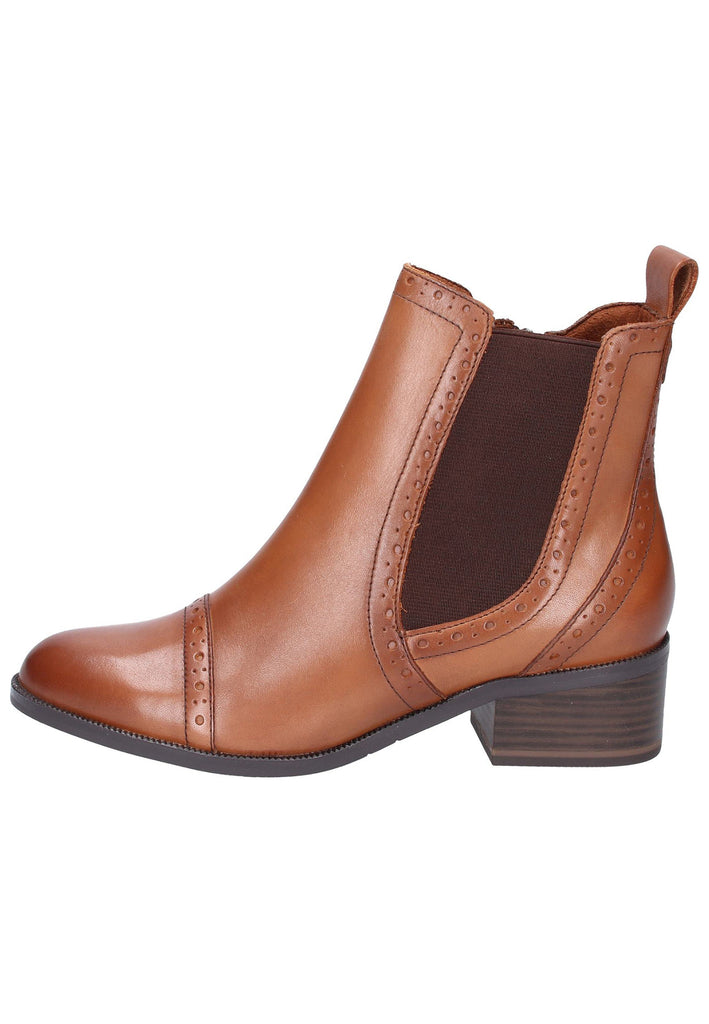 Tamaris Stiefelette Leder Braun - surf4shoes