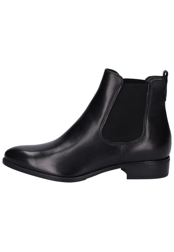 Tamaris Stiefelette Leder Schwarz - surf4shoes