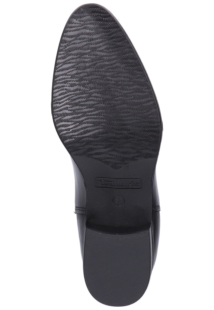 Tamaris Stiefelette Leder Schwarz - surf4shoes