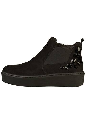 Tamaris Stiefelette Leder Schwarz - surf4shoes