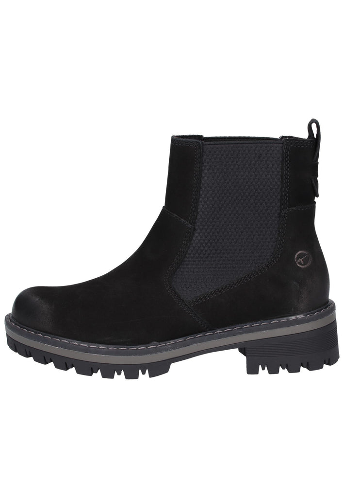 Tamaris Stiefelette Leder Schwarz - surf4shoes