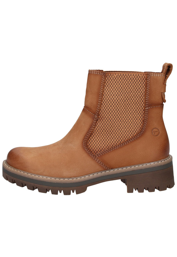 Tamaris Stiefelette Leder Braun - surf4shoes