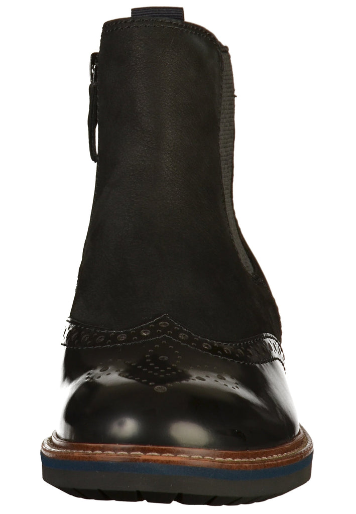 Tamaris Stiefelette Leder/Textil Schwarz - surf4shoes