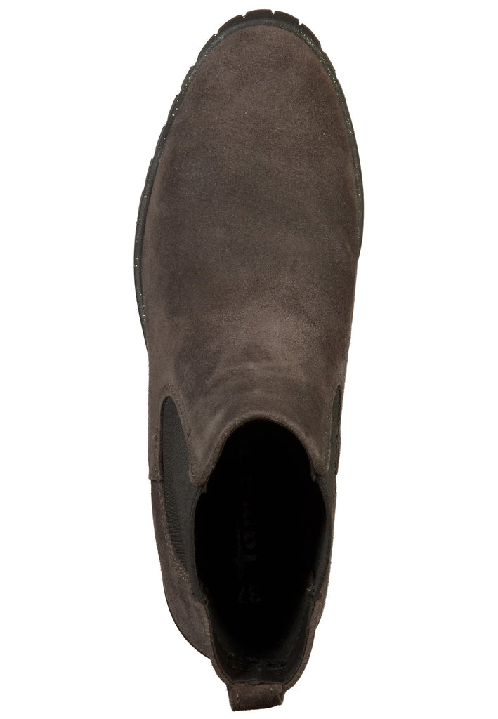 Tamaris Stiefelette Leder Grau - surf4shoes