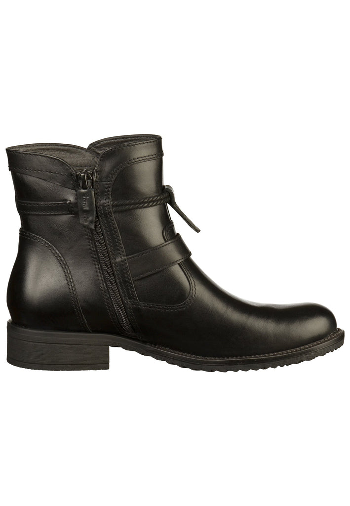Tamaris Stiefelette Leder Schwarz - surf4shoes