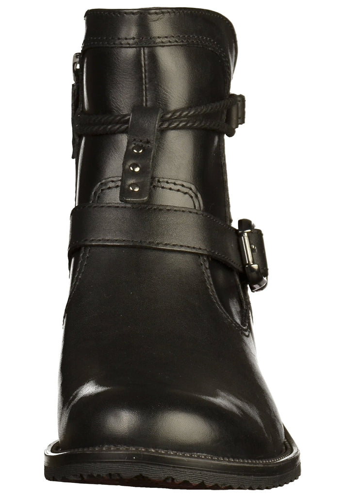 Tamaris Stiefelette Leder Schwarz - surf4shoes