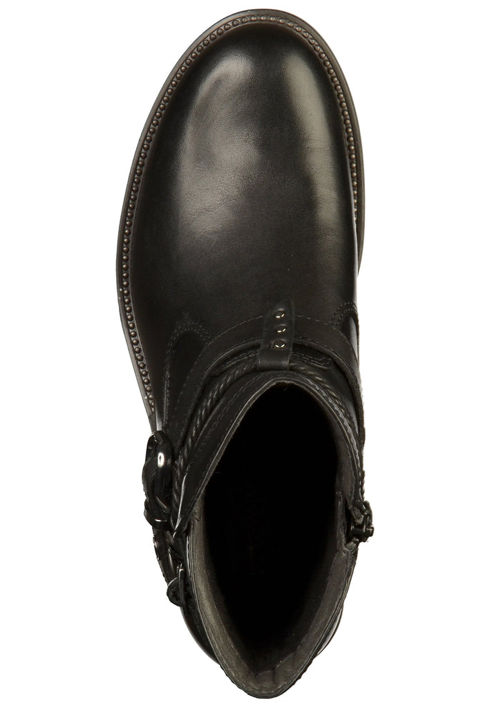 Tamaris Stiefelette Leder Schwarz - surf4shoes