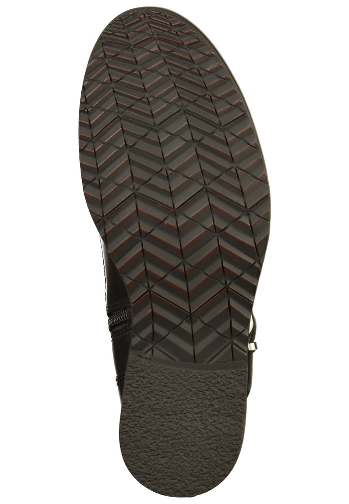 Tamaris Stiefelette Leder Schwarz - surf4shoes
