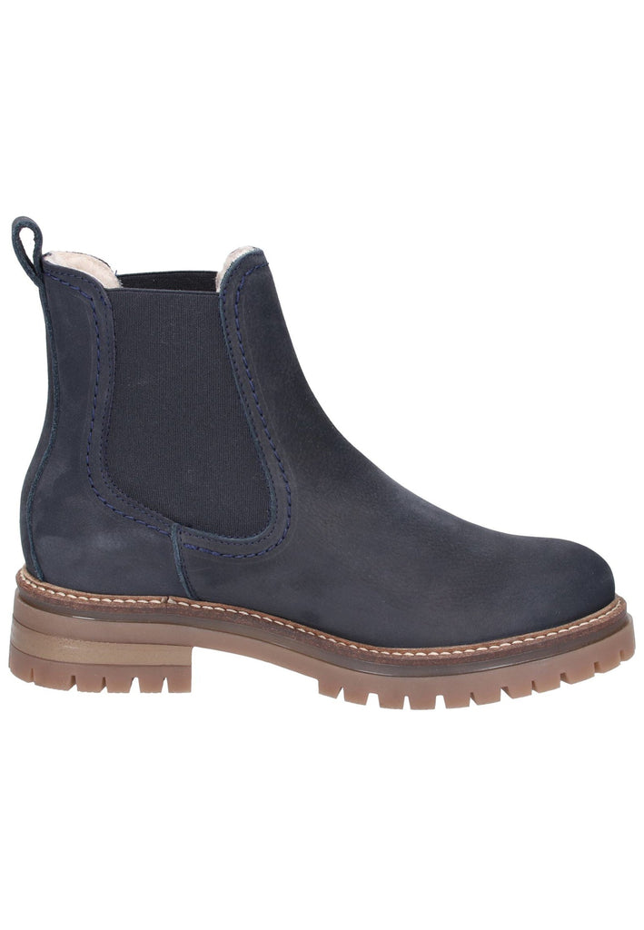 Tamaris Stiefelette Leder Navy - surf4shoes