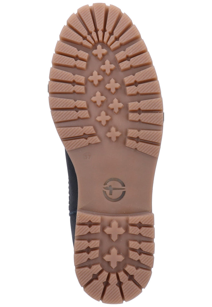 Tamaris Stiefelette Leder Navy - surf4shoes