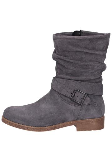 Tamaris Stiefel Leder Grau - surf4shoes