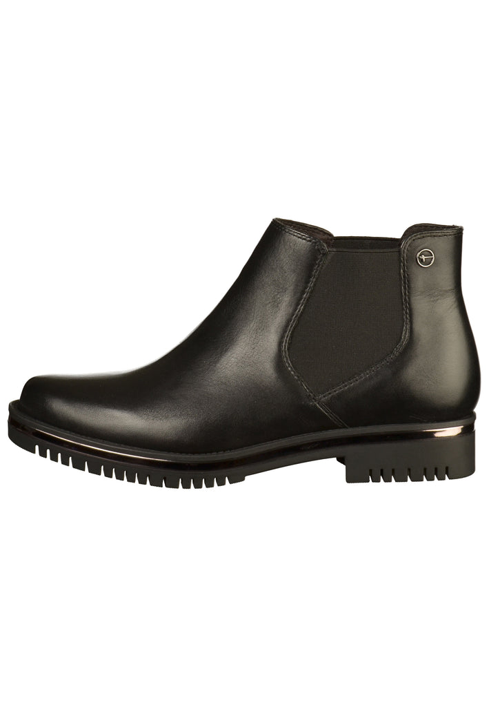 Tamaris Stiefelette Leder Schwarz - surf4shoes