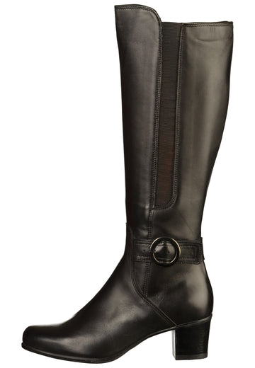 Tamaris Stiefel Leder Schwarz - surf4shoes