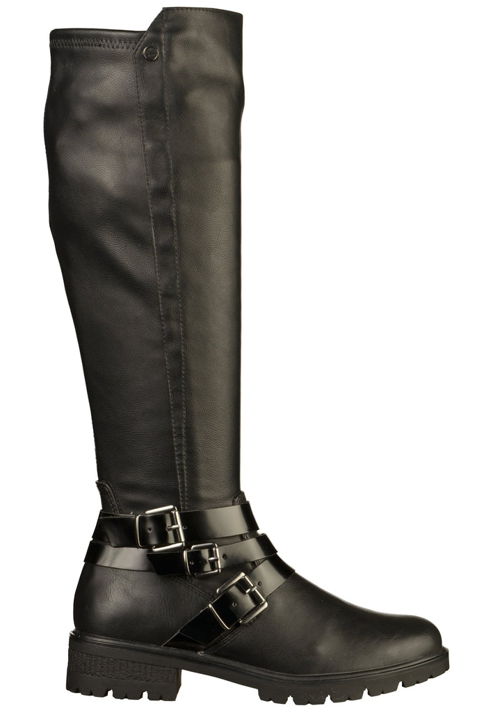 Tamaris Stiefel Lederimitat Schwarz - surf4shoes