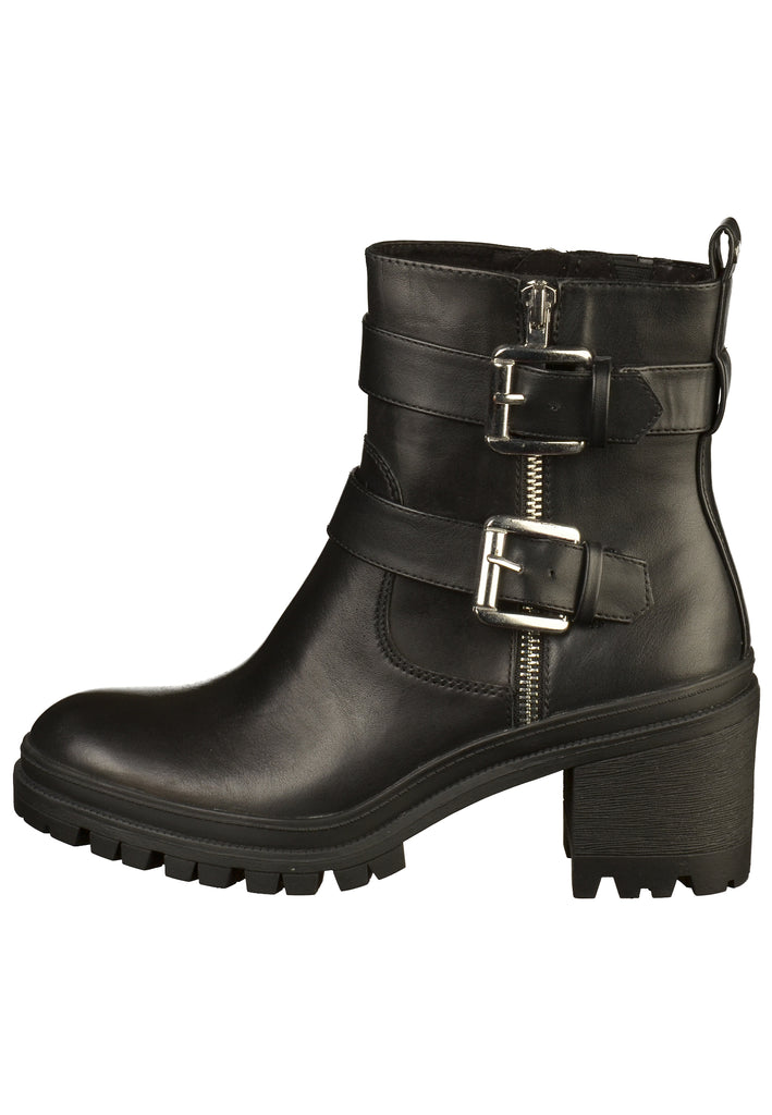 Tamaris Stiefelette Leder Schwarz - surf4shoes