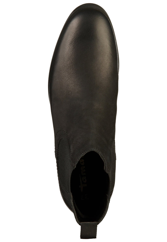 Tamaris Stiefelette Leder Schwarz - surf4shoes