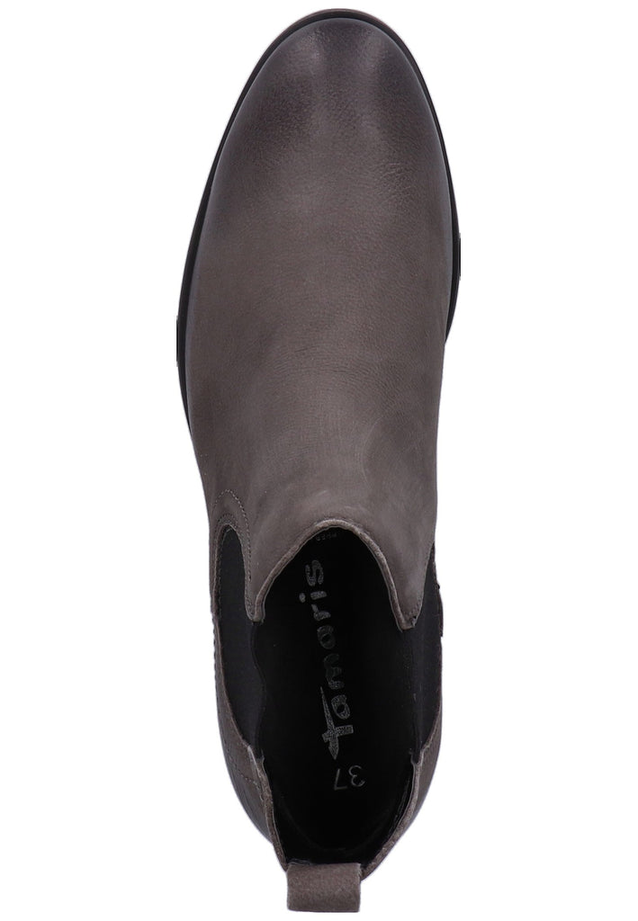 Tamaris Stiefelette Leder Grau - surf4shoes