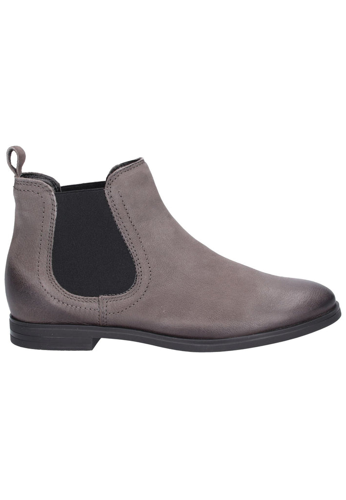 Tamaris Stiefelette Leder Grau - surf4shoes