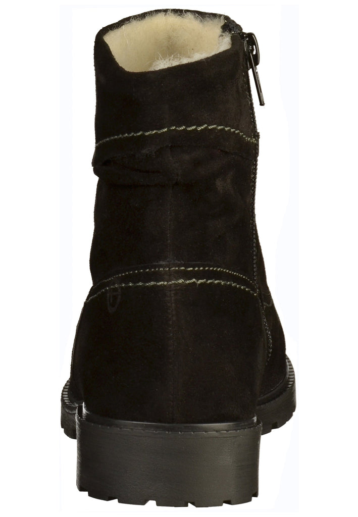 Tamaris Stiefelette Leder Schwarz - surf4shoes