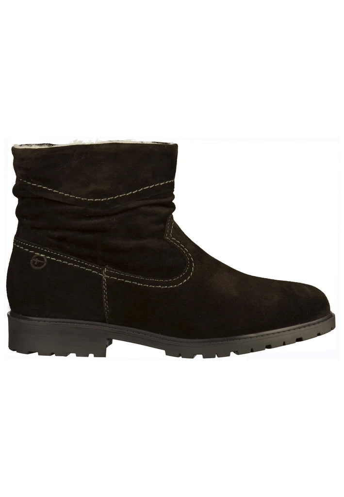 Tamaris Stiefelette Leder Schwarz - surf4shoes