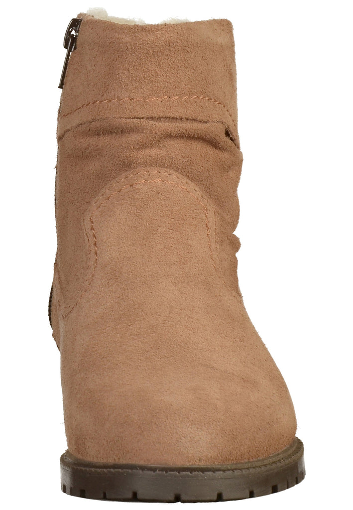 Tamaris Stiefelette Leder Taupe - surf4shoes