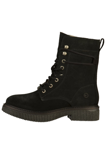 Tamaris Stiefelette Leder Schwarz - surf4shoes