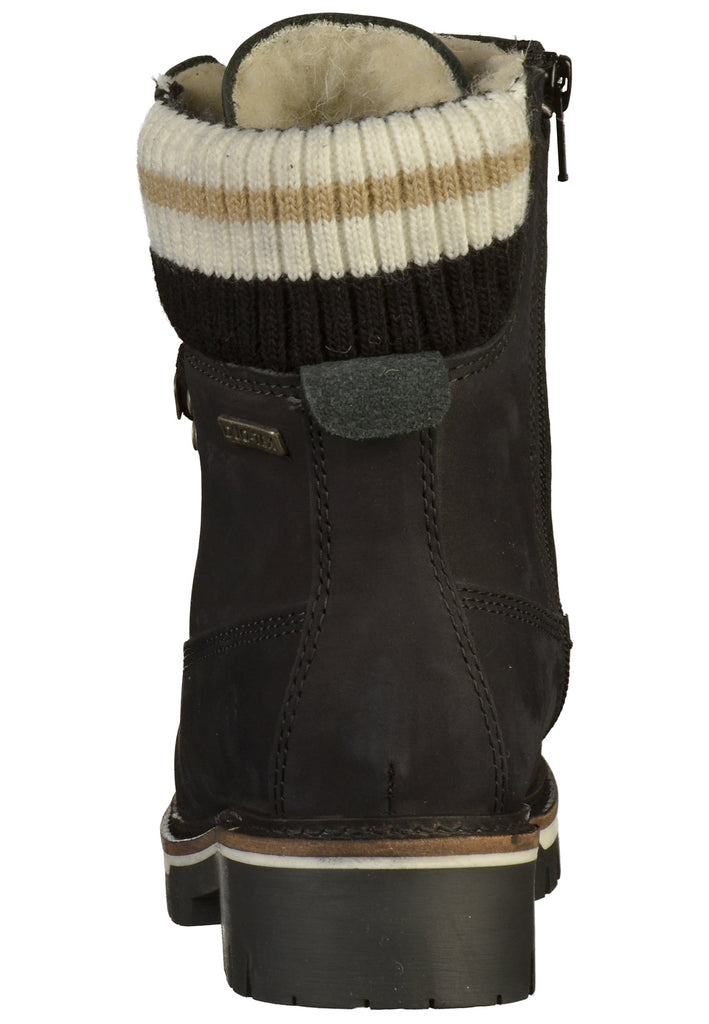 Tamaris Stiefelette Nubukleder Schwarz - surf4shoes