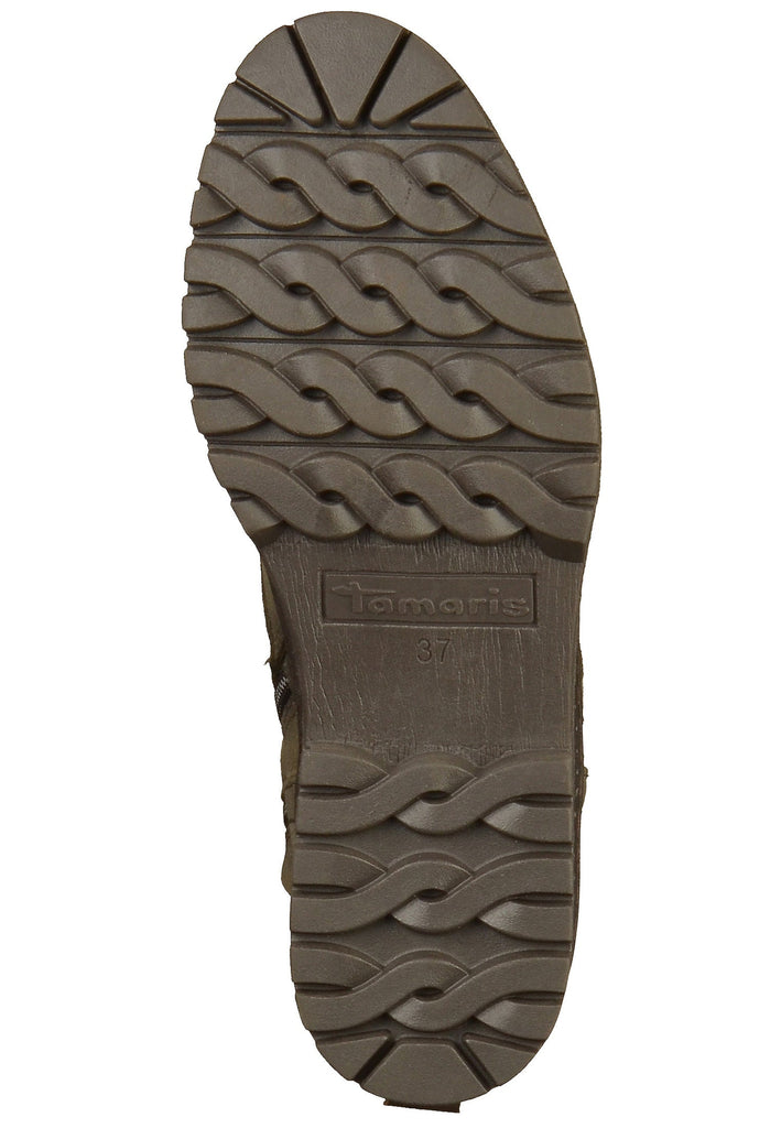 Tamaris Stiefelette Leder/Textil Oliv - surf4shoes