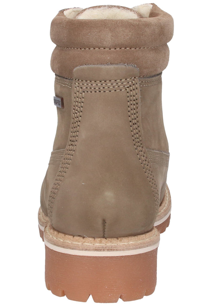 Tamaris Stiefelette Nubukleder Taupe - surf4shoes